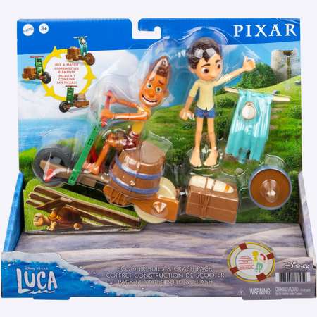 Набор игровой Pixar Лука Скутер Строй и круши GXK62