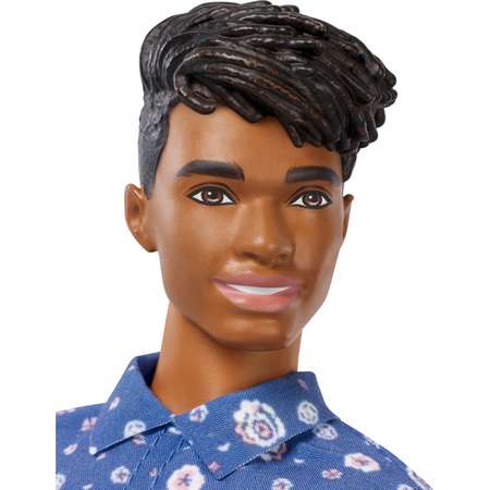 Кукла Barbie Игра с модой Кен 114 В рубашке с цветочным принтом FXL61