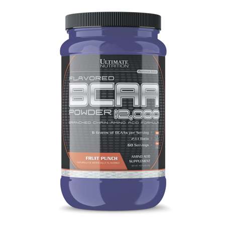 Аминокислоты Ultimate Nutrition BCAA 12000 Фруктовый пунш 457 гр