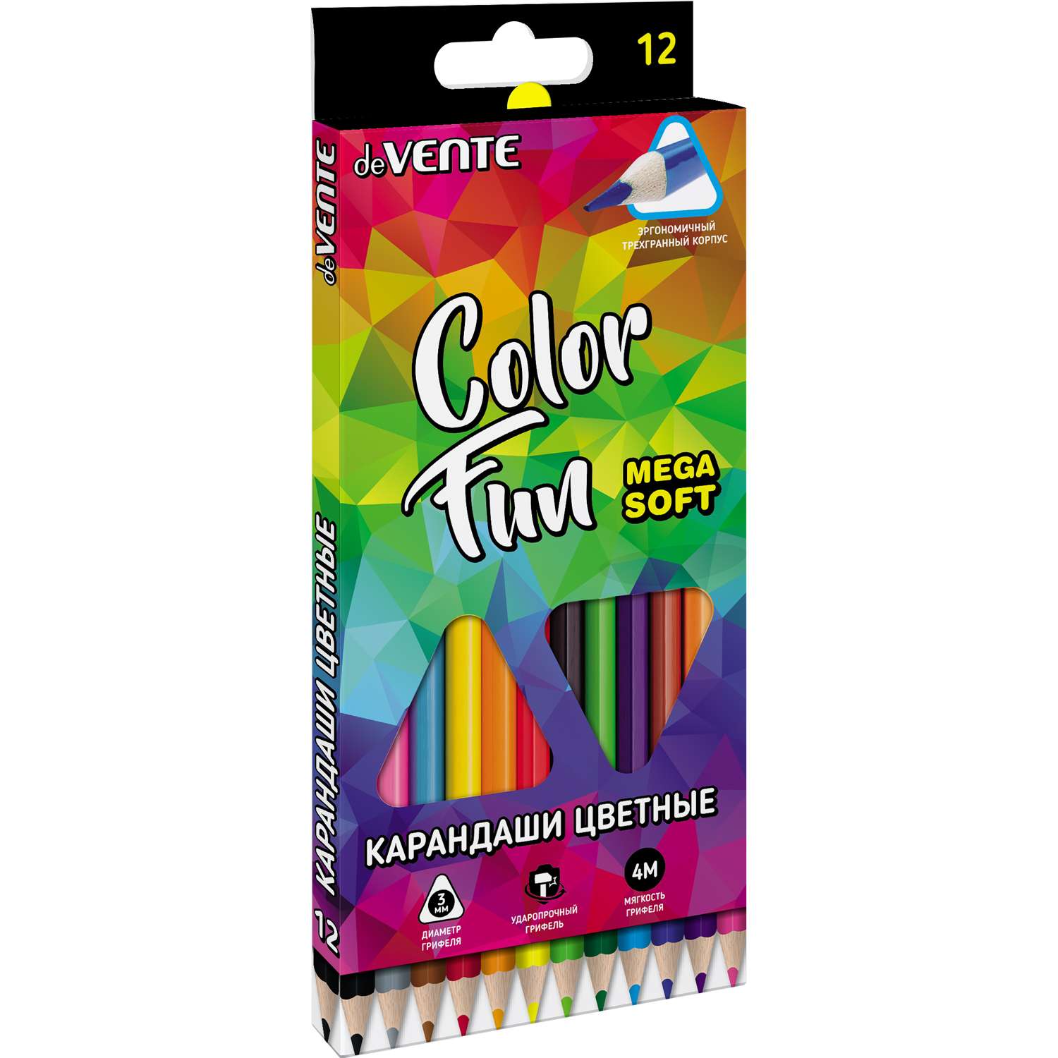 Набор карандашей deVENTE Color Fun. 12 цветов - фото 2