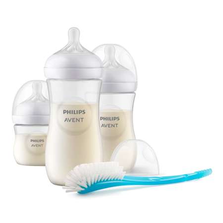 Набор подарочный Philips Avent Natural Response (1 бутылочка 125 мл + 1 бутылочка 260мл + 1 бутылочка 330мл + щетка для мытья сосок и бутылочек)