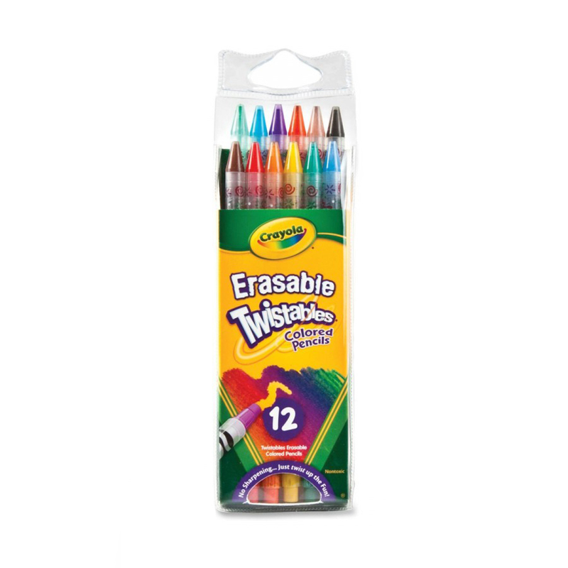 Цветные карандаши Crayola 12 шт выкручивающиеся - фото 1