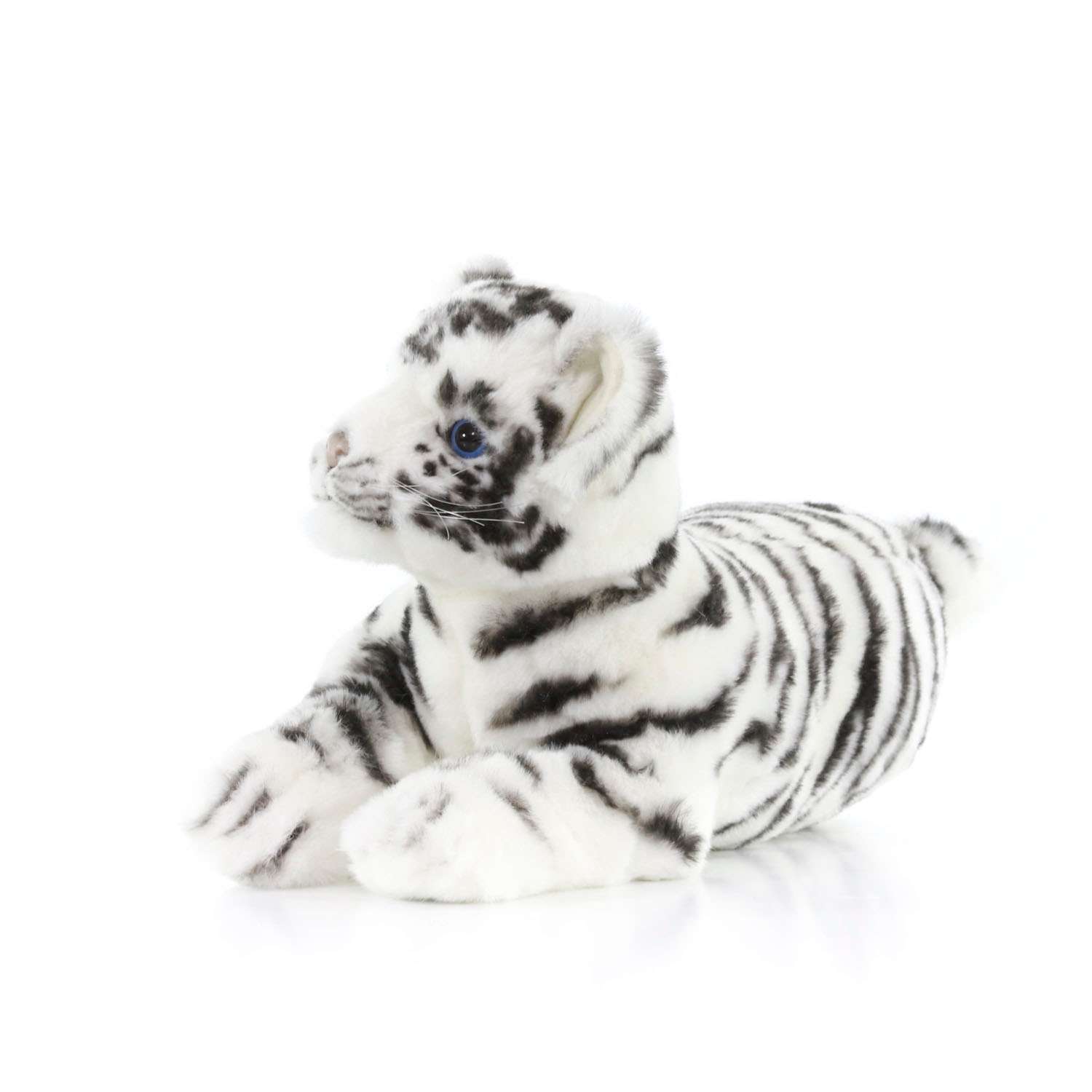 Реалистичная мягкая игрушка HANSA Тигр детёныш белый 36 см - фото 3