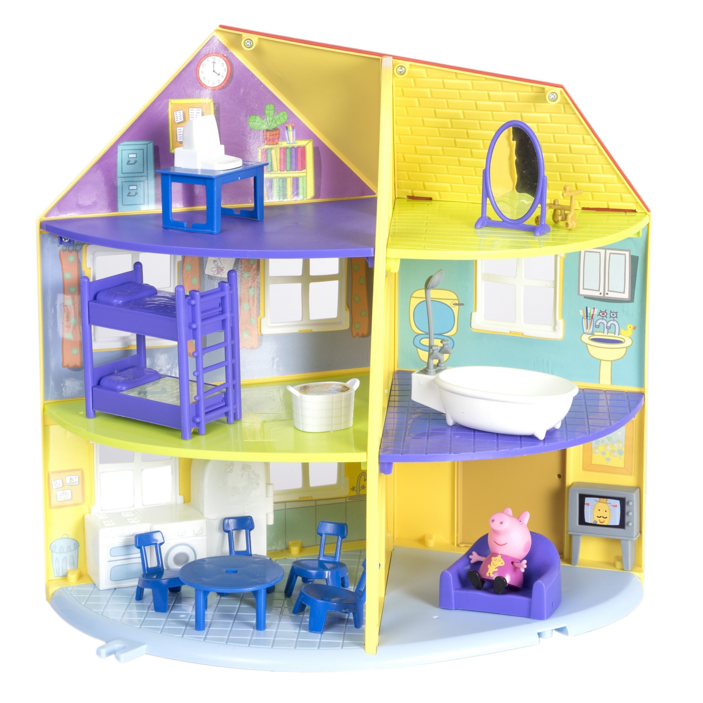 Giochi Preziosi - Peppa Pig La Grande Casa Deluxe, 2 Personaggi Inclusi, N01E34 