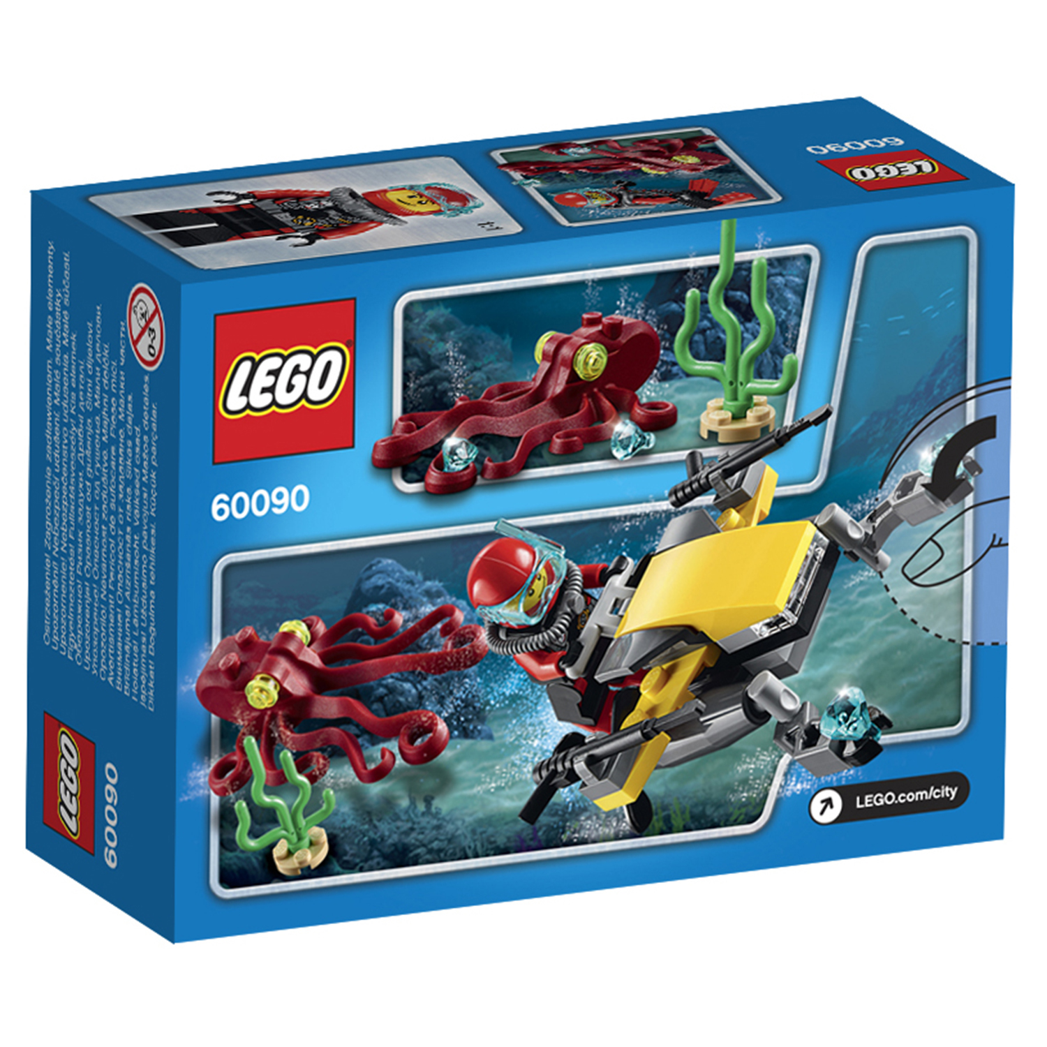 Конструктор LEGO City Deep Sea Explorers Глубоководный скутер (60090) - фото 3