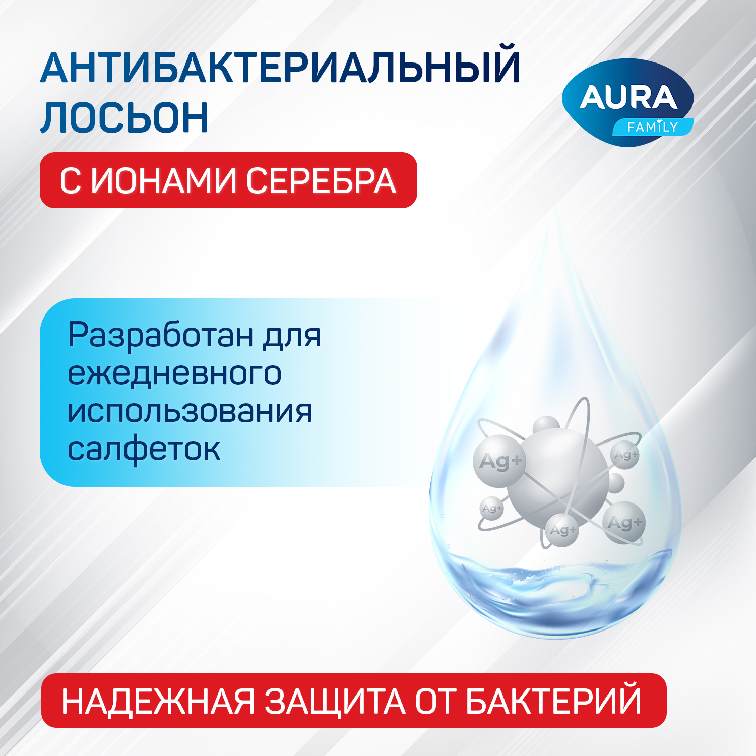 Влажные салфетки 720шт AURA Antibacterial для всей семьи с антибактериальным эффектом - фото 2