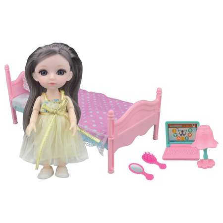 Набор игровой Funky Toys кукла шарнирная Малышка Лили 16 см спальня FT72012