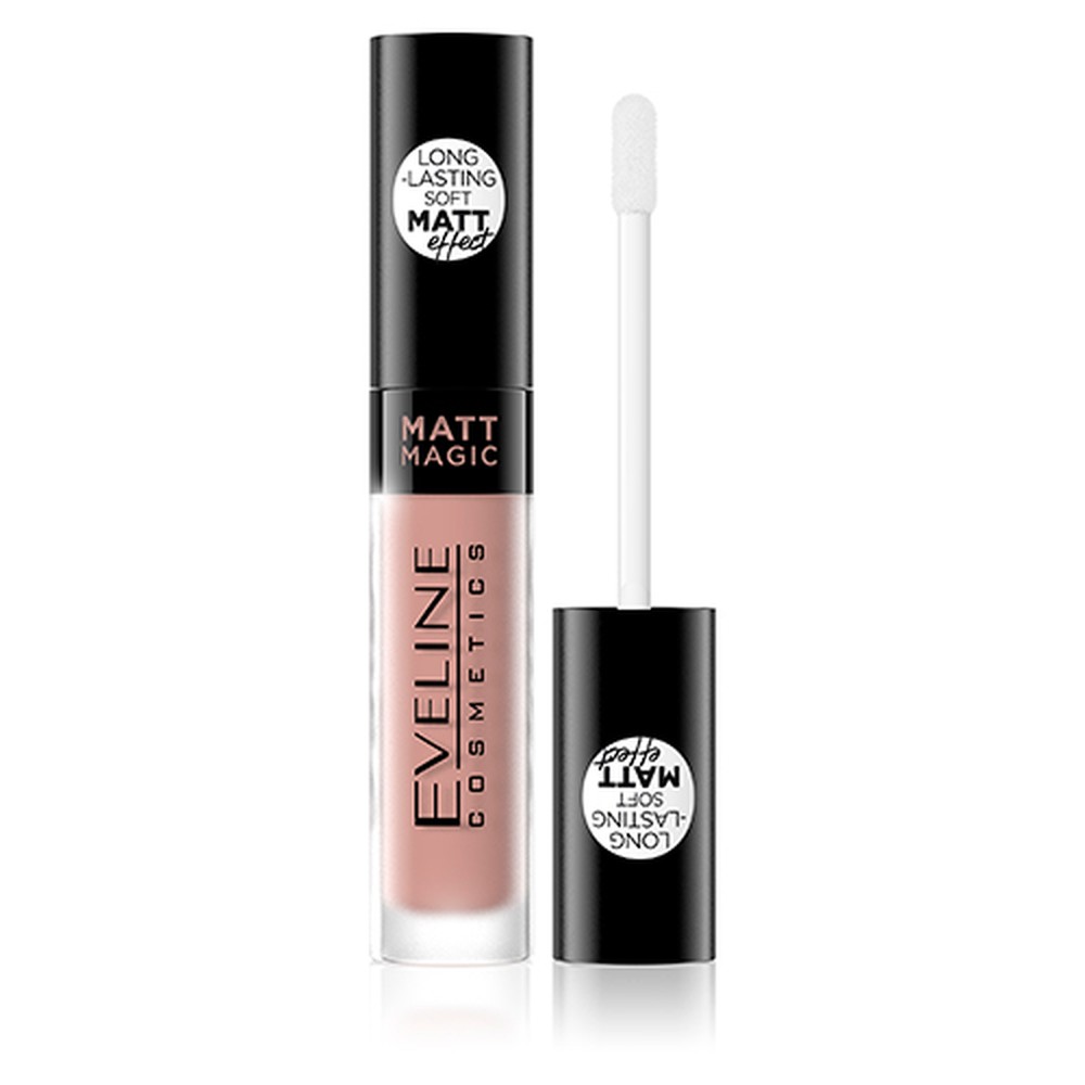 Помада для губ жидкая EVELINE Matt magic lip cream жидкая матовая тон 14 - фото 3