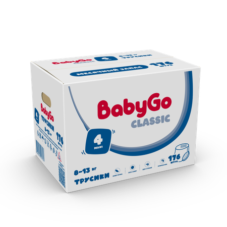 Трусики Baby Go Maxi 8-13кг 176шт