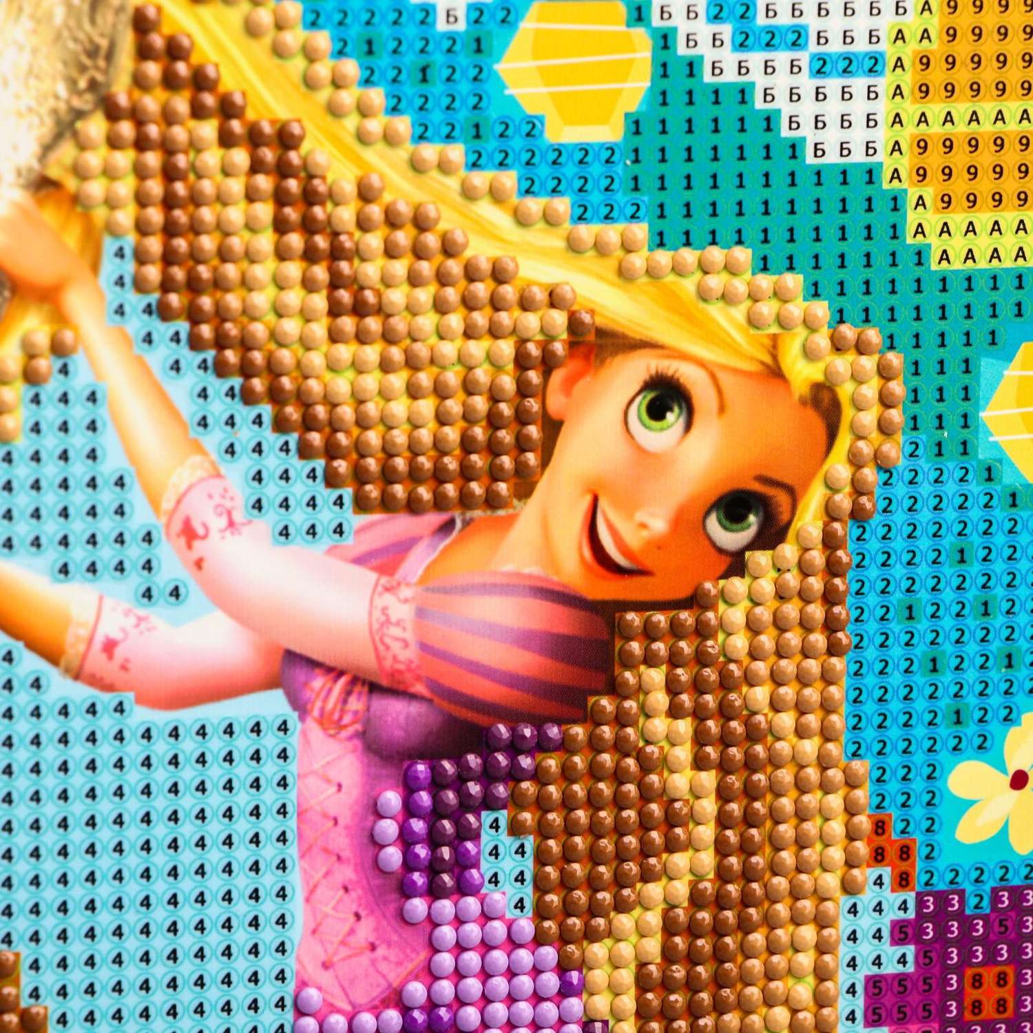 Вышивка алмазная Disney для детей«Твои мечты прекрасны»Принцессы: Рапунцель. 20 х 25 - фото 5