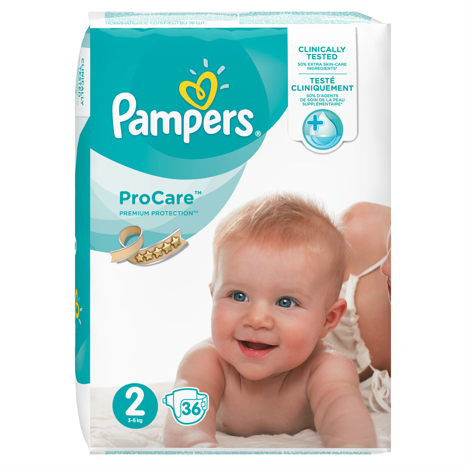 Подгузники Pampers Procare 36 шт. 2 (3-6 кг) - фото 2