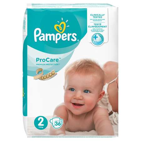 Подгузники Pampers Procare 2 3-6кг 36шт