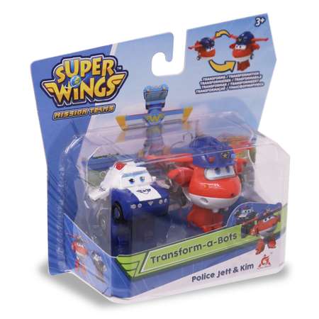 Мини-трансформер 2в1 Super Wings Джетт и Пол EU730002A