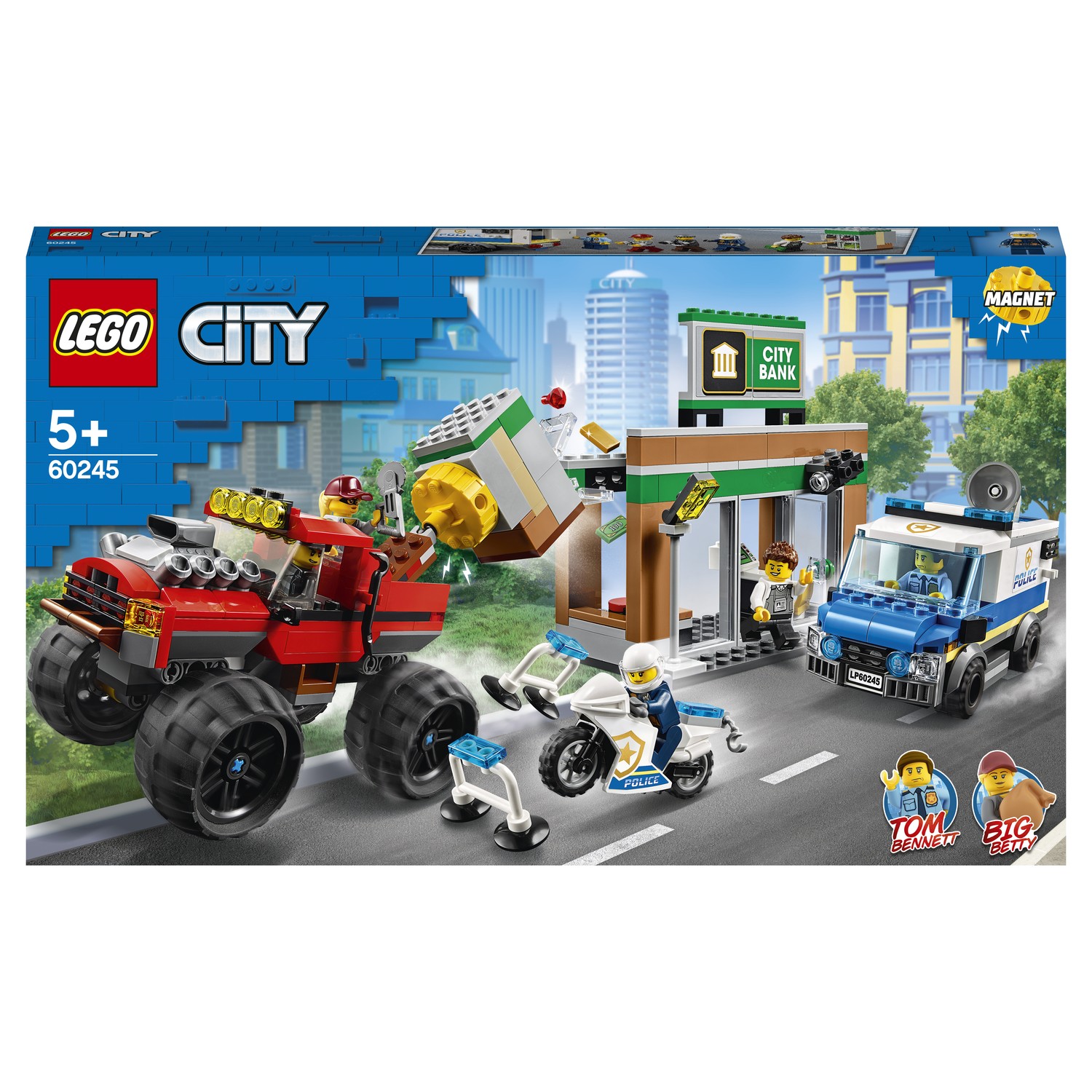 Конструктор LEGO City Police Ограбление полицейского монстр-трака 60245  купить по цене 2899 ₽ в интернет-магазине Детский мир