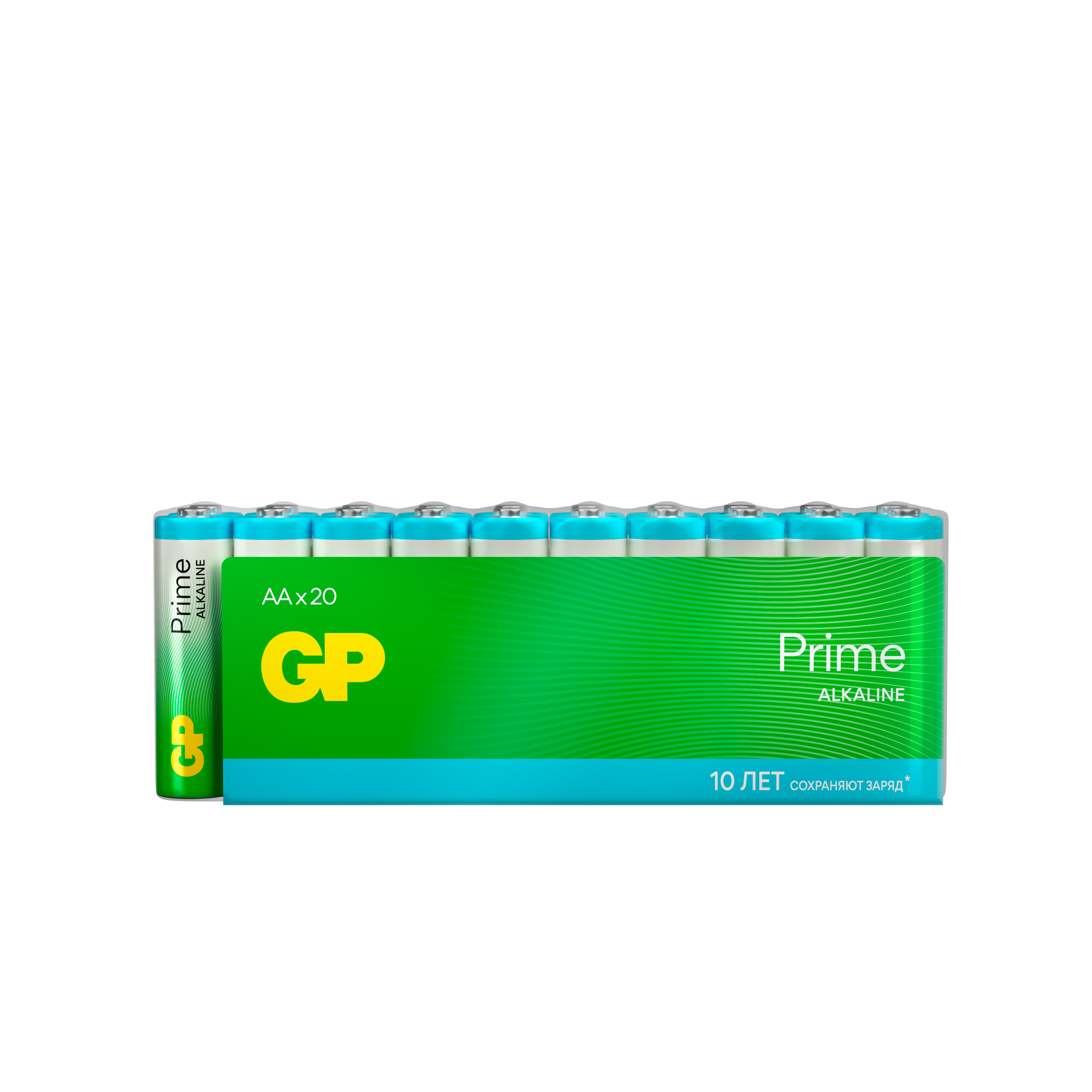 Набор батареек GP Super Alkaline AA 20 шт 15A-2CRVS20 - фото 1