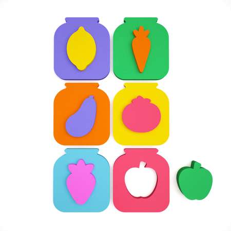 Сортеры ElBascoToys для малышей Овощи и фрукты