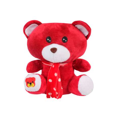 Рюкзак с игрушкой Little Mania красный Мишка бордовый