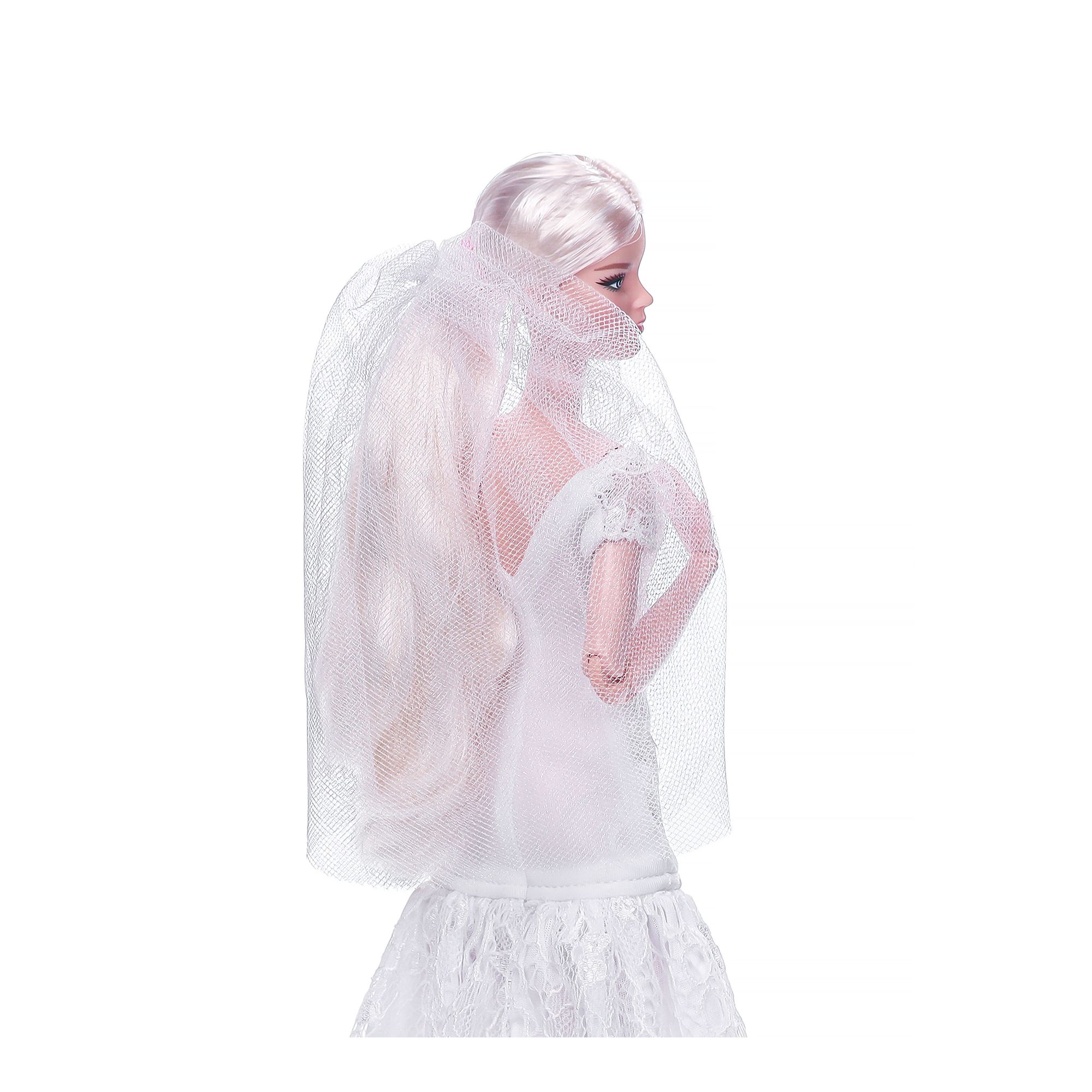 Одежда для кукол типа Барби VIANA Свадебное платье с фатой 11.118.5 белый 11.118.5 - фото 9