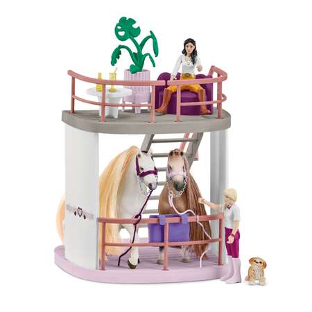 Игровой набор SCHLEICH для ухода за лошадьми во время турнира