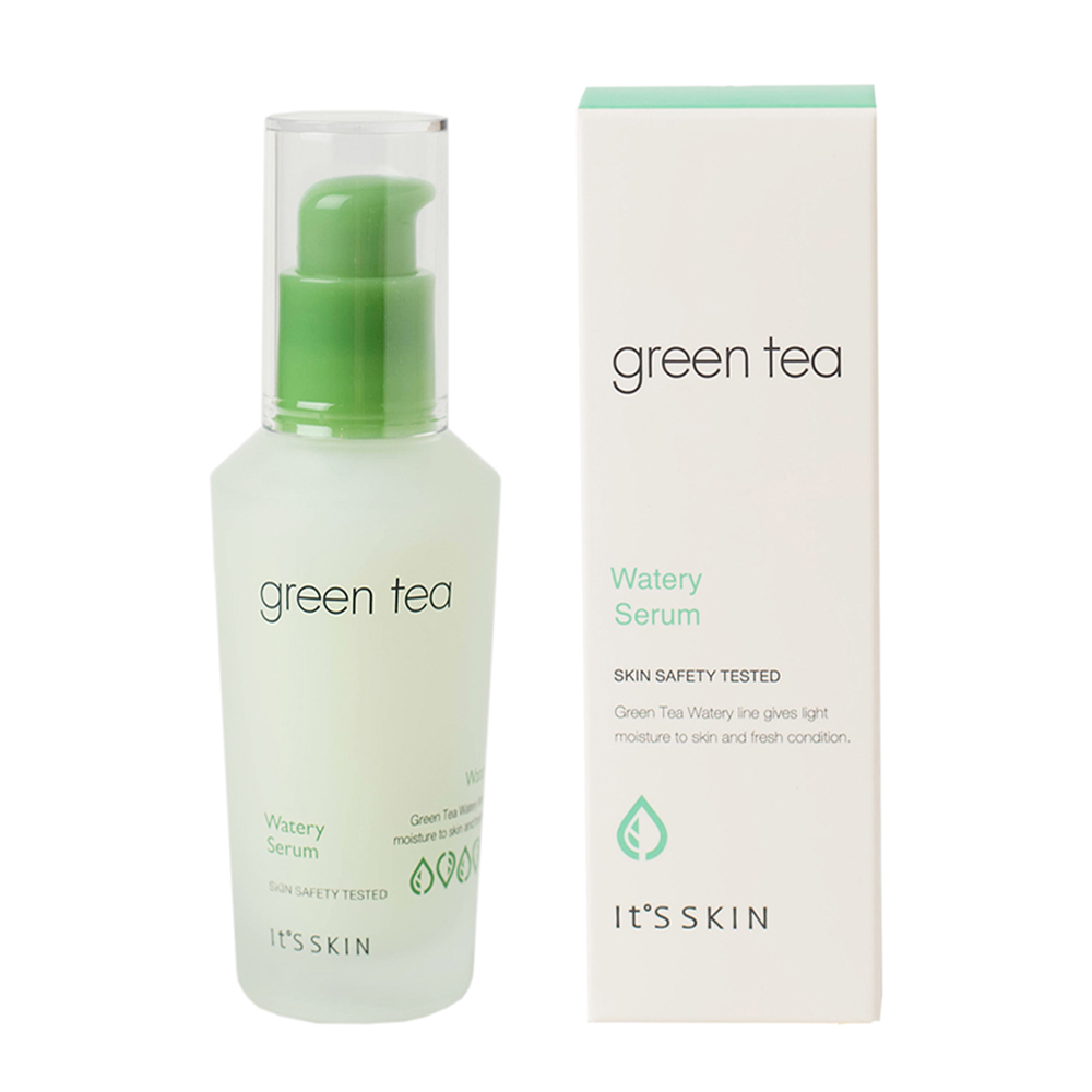 Сыворотка для лица Its Skin для жирной и комбинированной кожи с зеленым чаем Green Tea Watery Serum 40 мл - фото 3