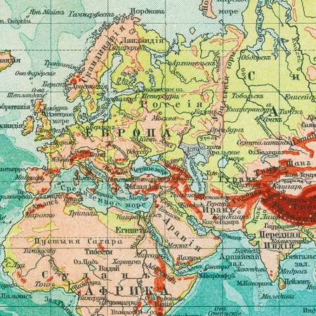 Карта ретро РУЗ Ко Мира. Состояние на 1904г.