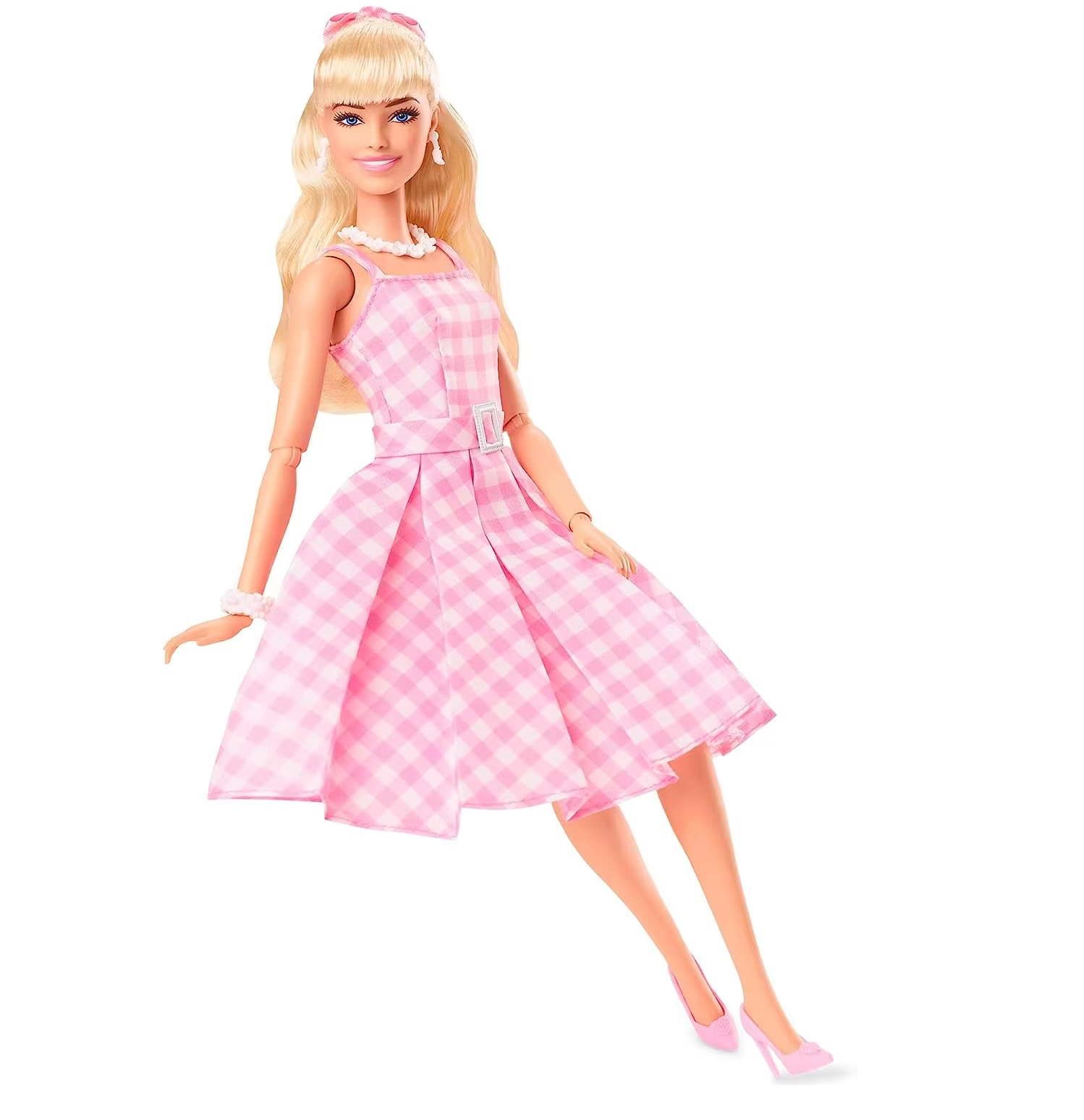 Кукла Barbie The Movie Pink Gingham Dress PJ96 HPJ96 - фото 2