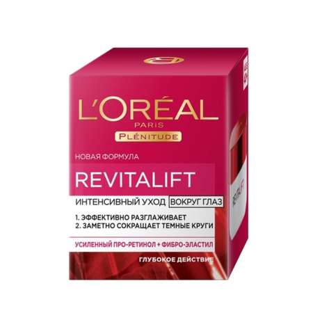 Крем антивозрастной LOREAL Ревиталифт против морщин для области вокруг глаз 15мл