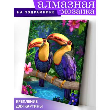 Алмазная мозаика Art on Canvas Тропические птицы в ассортименте