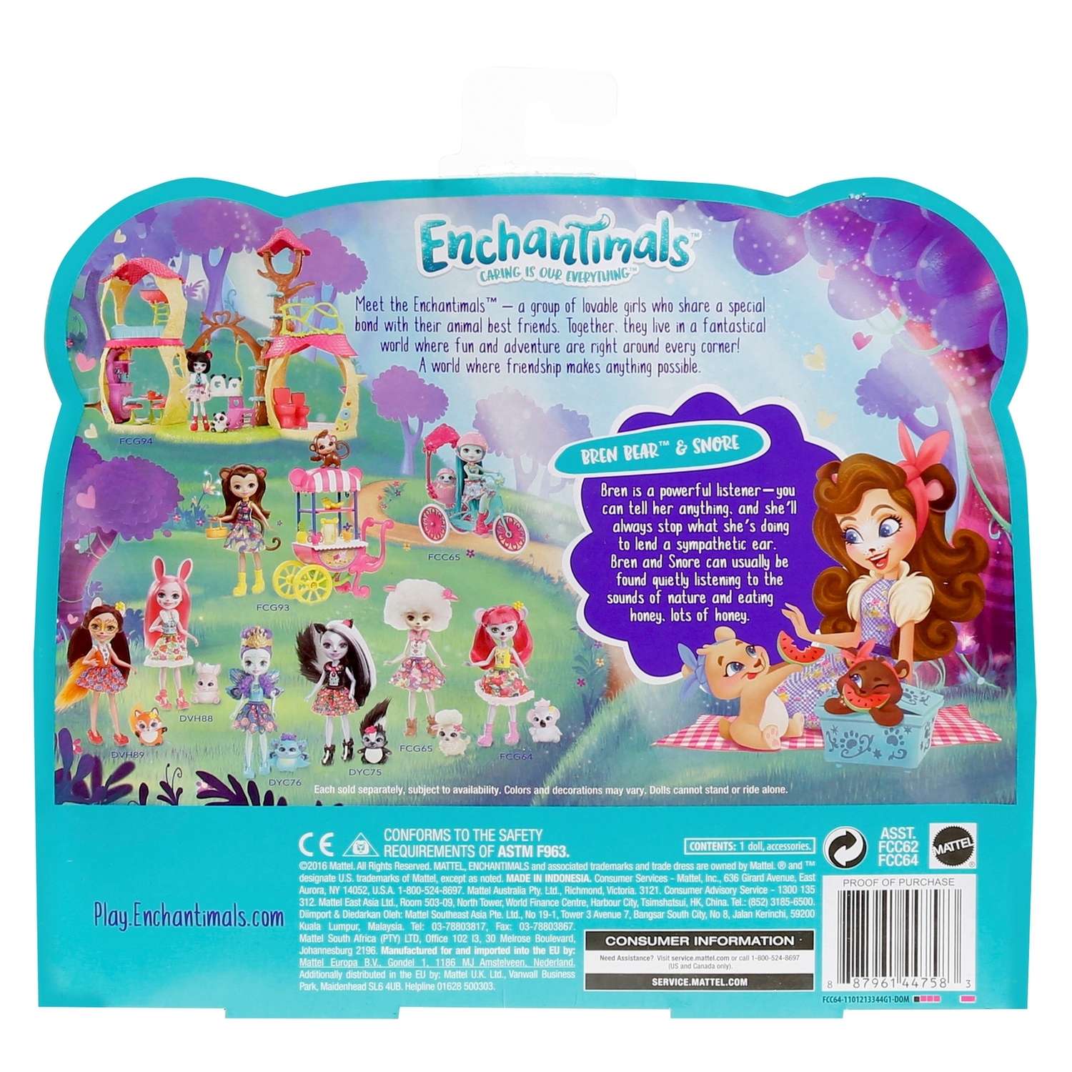 Кукла Enchantimals со зверушкой и тематическим набором (FCC64) FCC62 - фото 4
