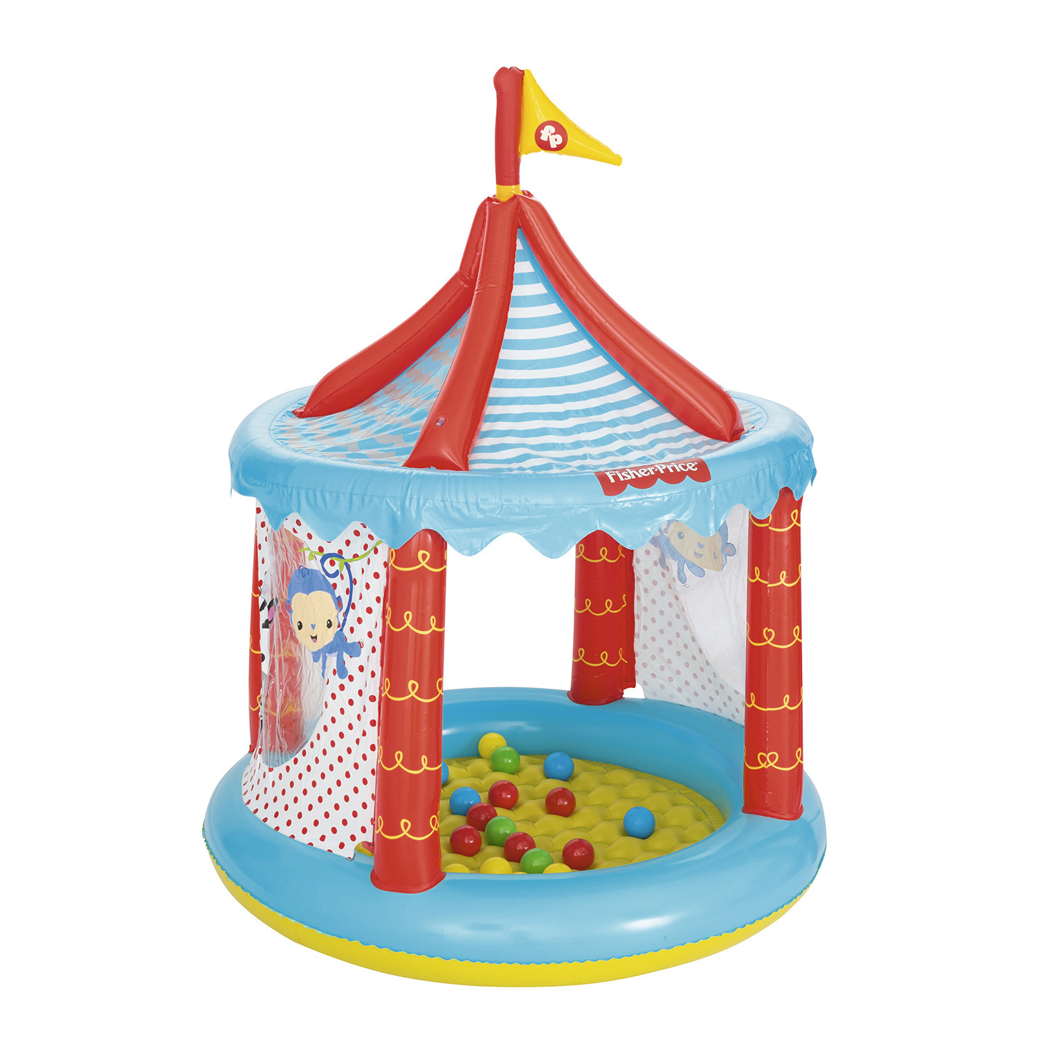 Центр игровой Bestway Fisher Price Цирк с шариками 93505 - фото 1