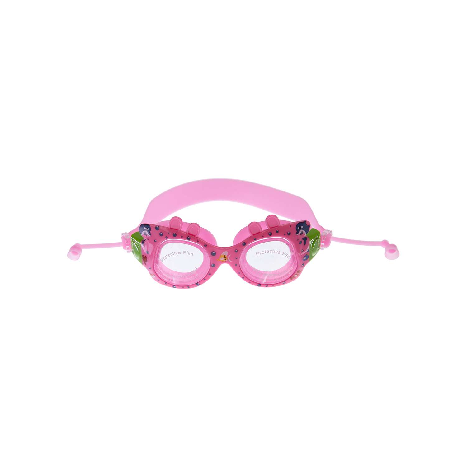 Очки для плавания PlayToday 2-6 лет розовые 12222130 - фото 1