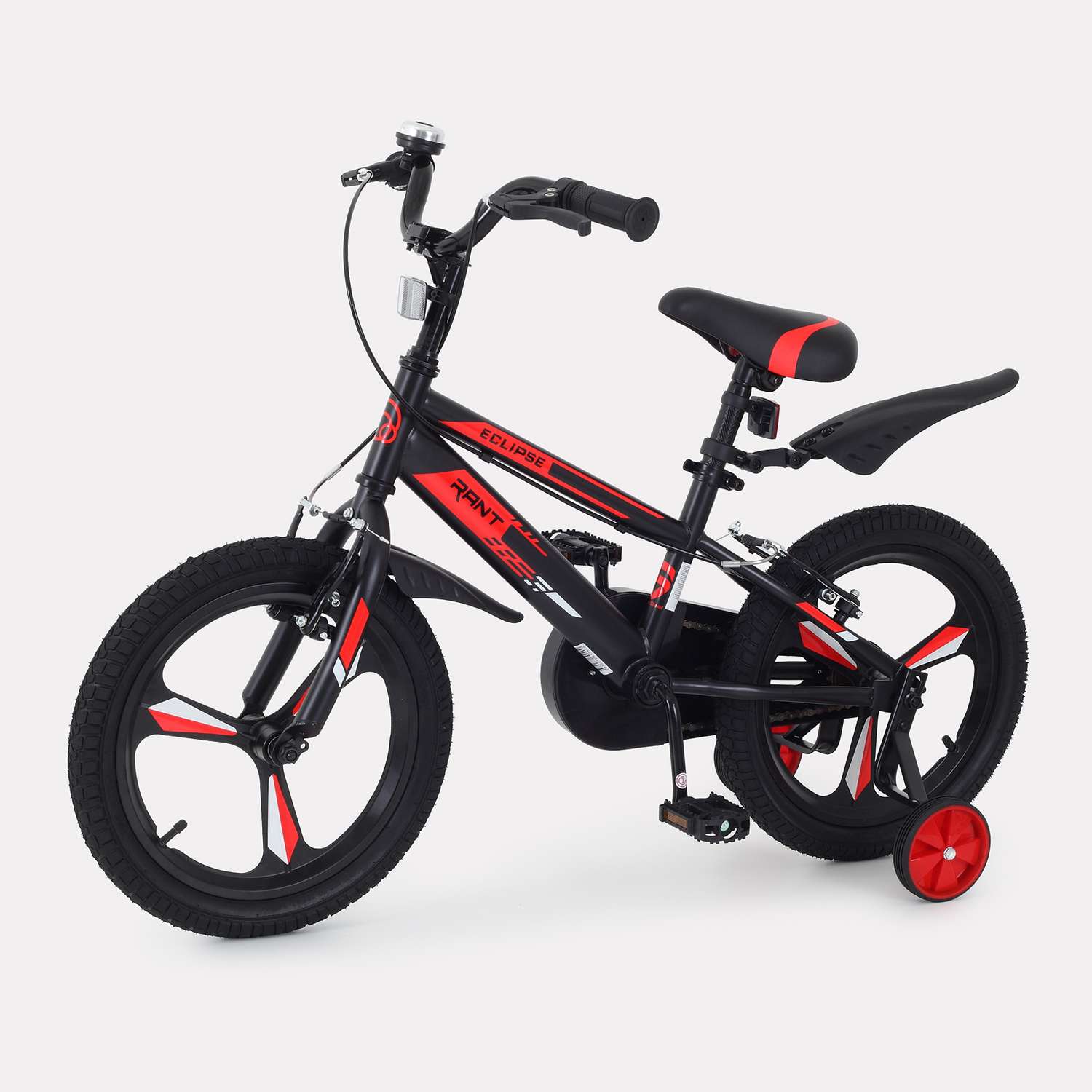 Велосипед 2-х колесный детский Rant Eclipse черно-красный 16 - фото 1