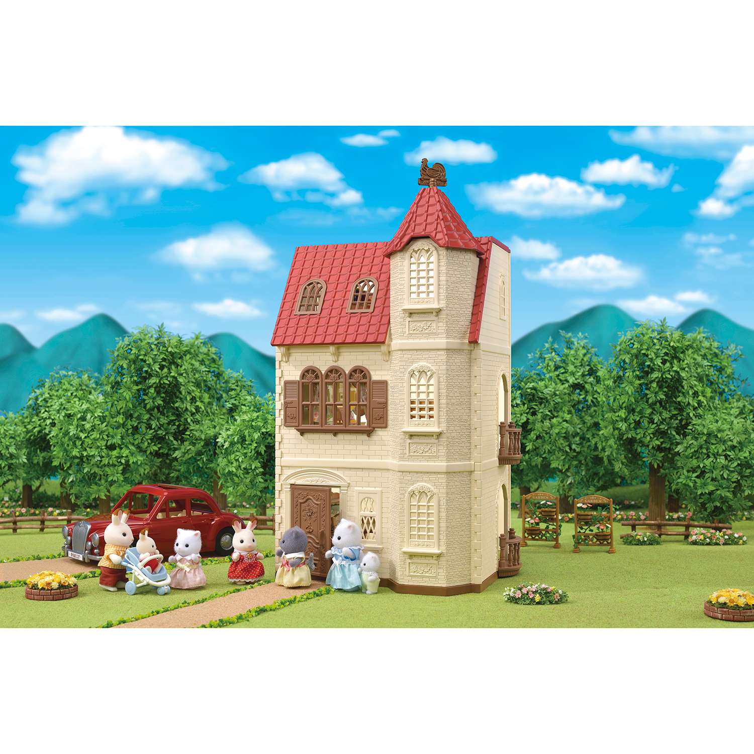 Набор Sylvanian Families Трехэтажный дом с флюгером 5400 - фото 10