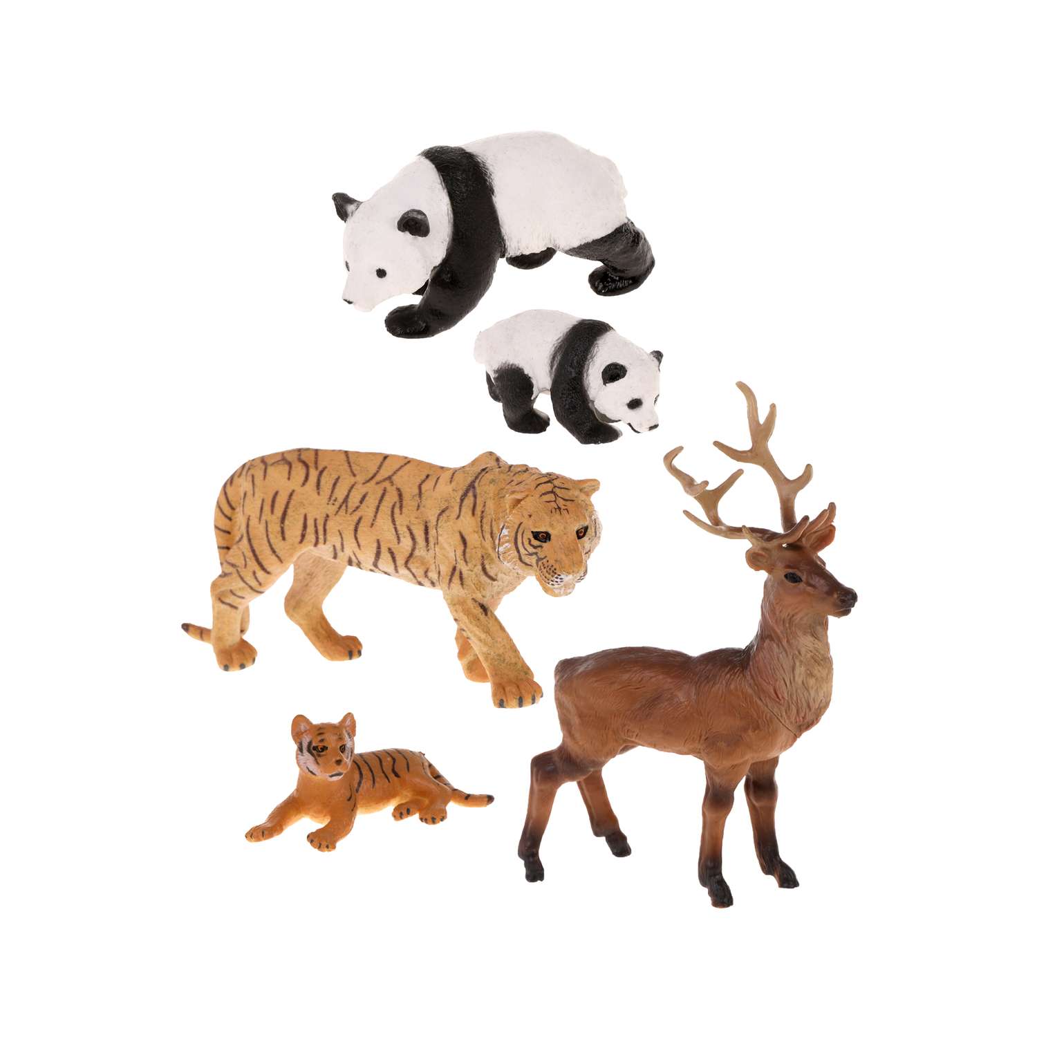 Фигурки животных Наша Игрушка набор игоровой для развития и познания 5 зверят - фото 1