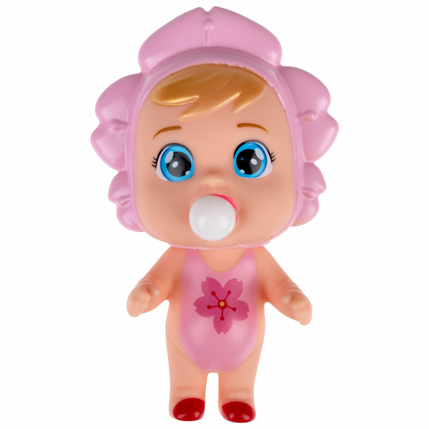 Игрушка-антистресс 1TOY Bubble Gum Кукла розовый - фото 1