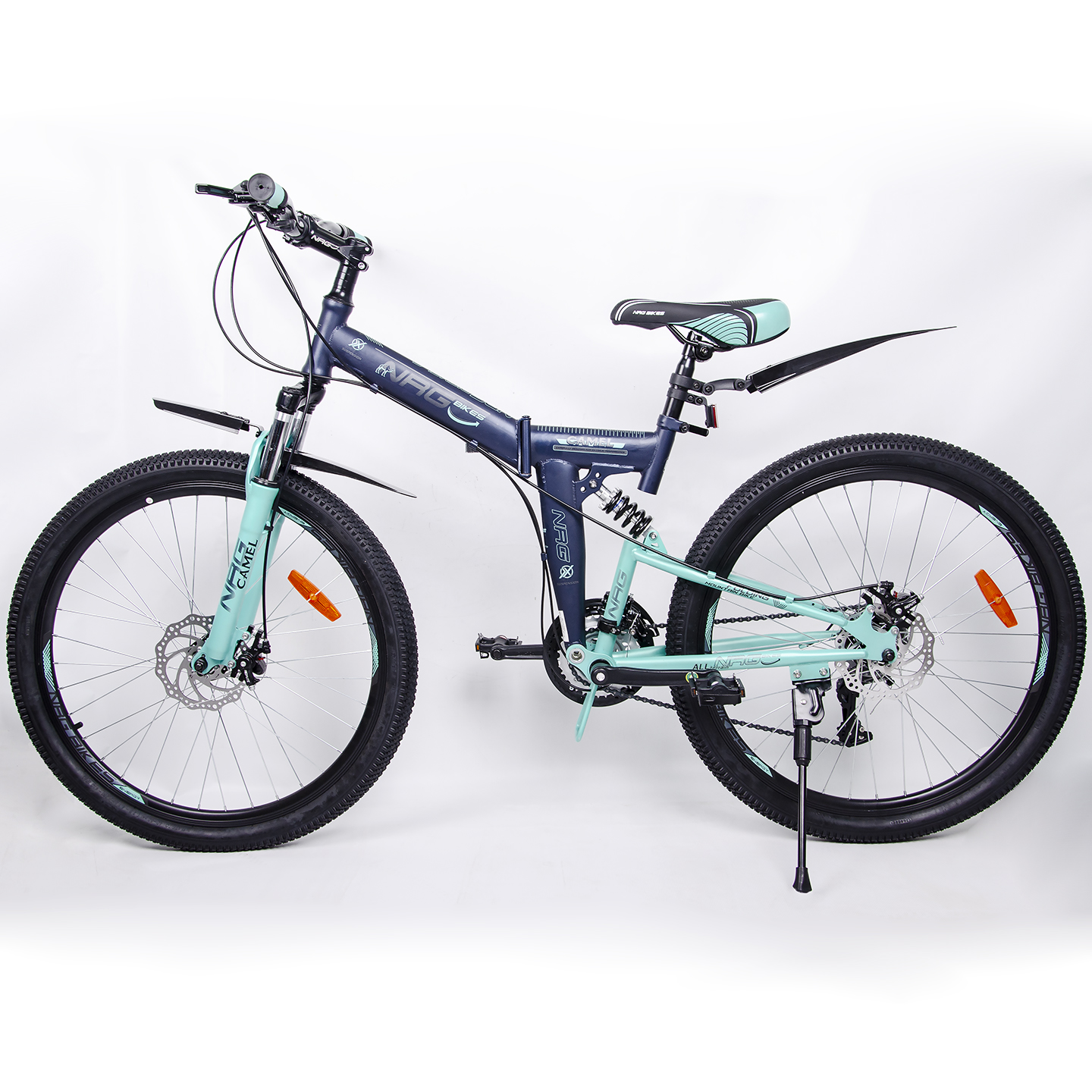 Велосипед NRG BIKES CAMEL 26 black-mint-gray - фото 14