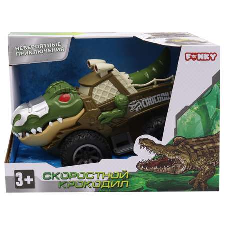 Машинка Funky Toys Крокодил Зеленый FT0735701