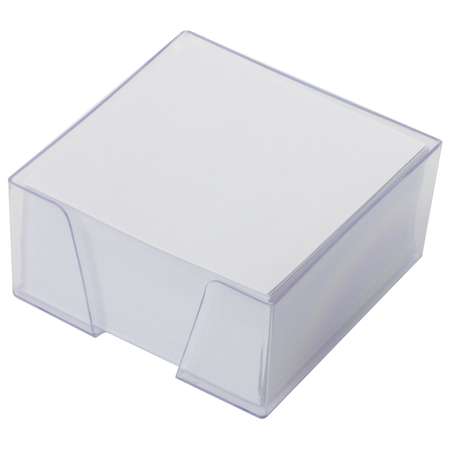 Блок бумажный Brauberg для записей и заметок в подставке куб 9х9х5 см белый