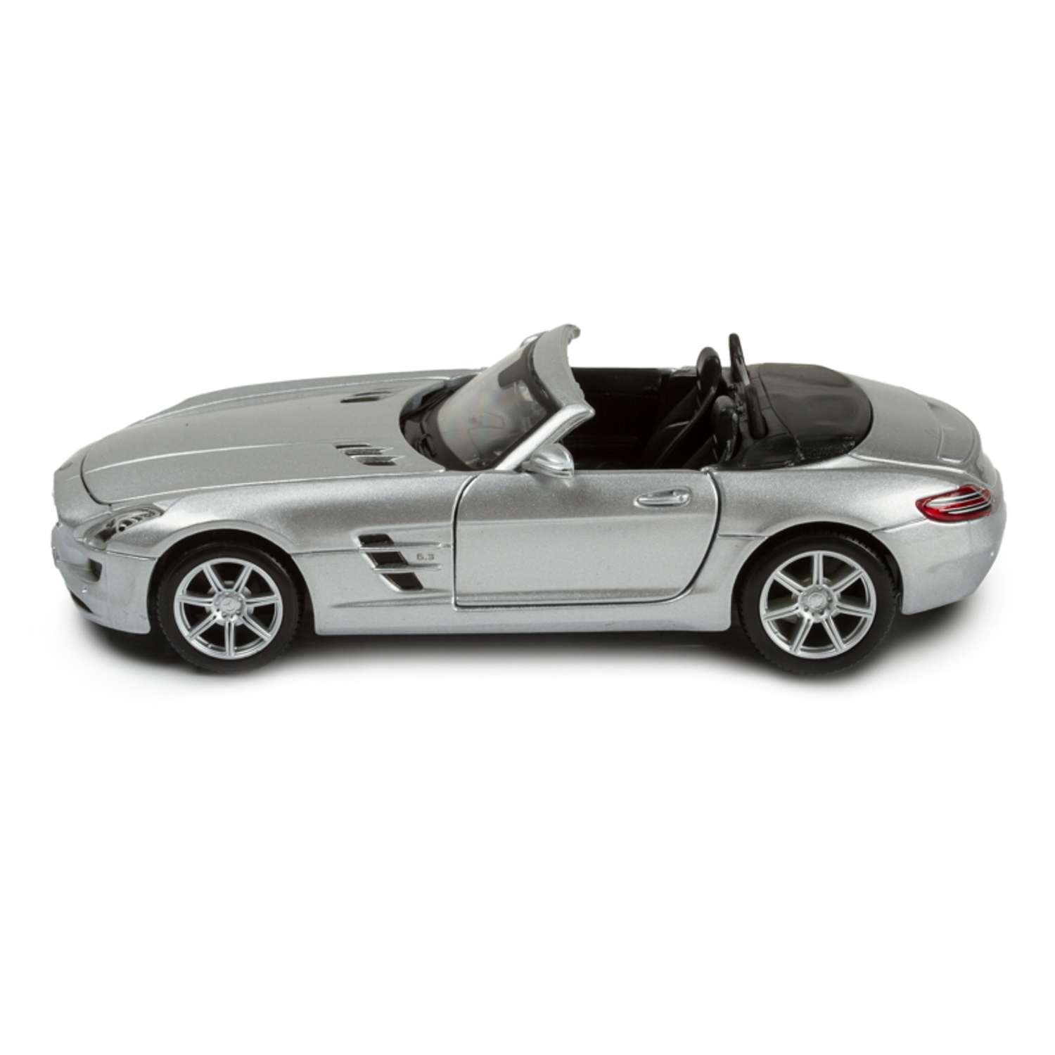 Автомобиль MAISTO Mercedes Sls Amg Roadster 1:24 серебряный 31272 - фото 3