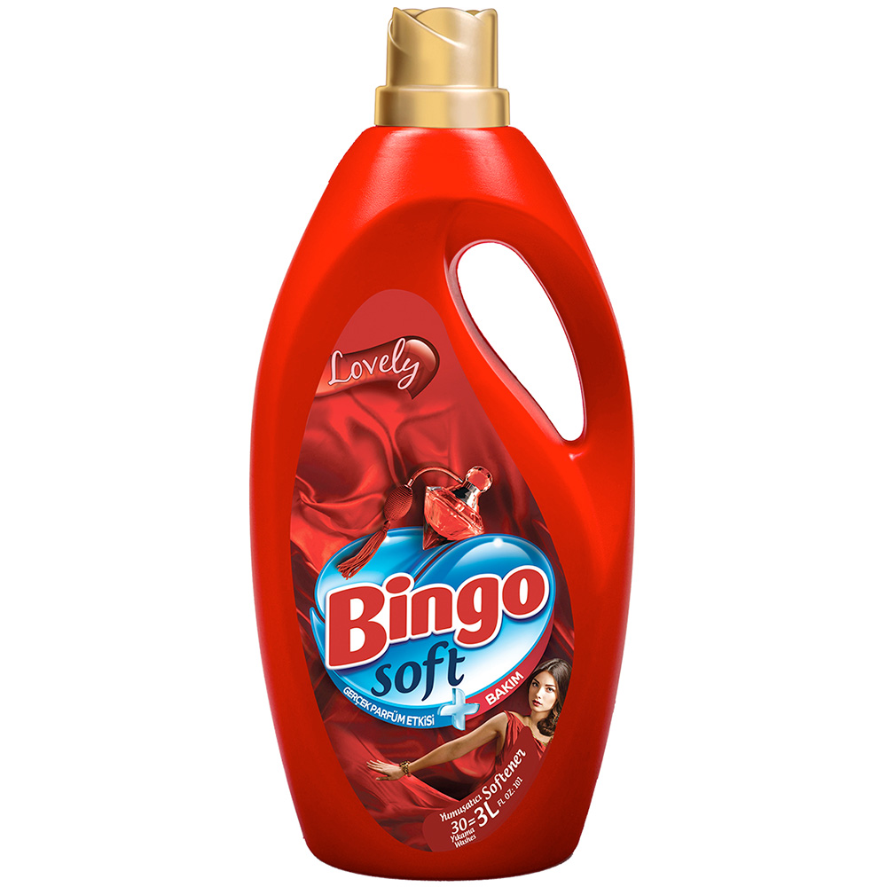 Кондиционер для белья Bingo Soft LOVELY с парфюмом 3 л - фото 1