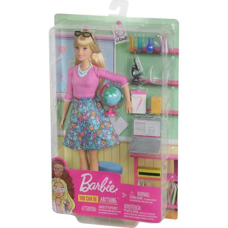 Кукла Barbie Кем быть? Учитель с аксессуарами GJC23