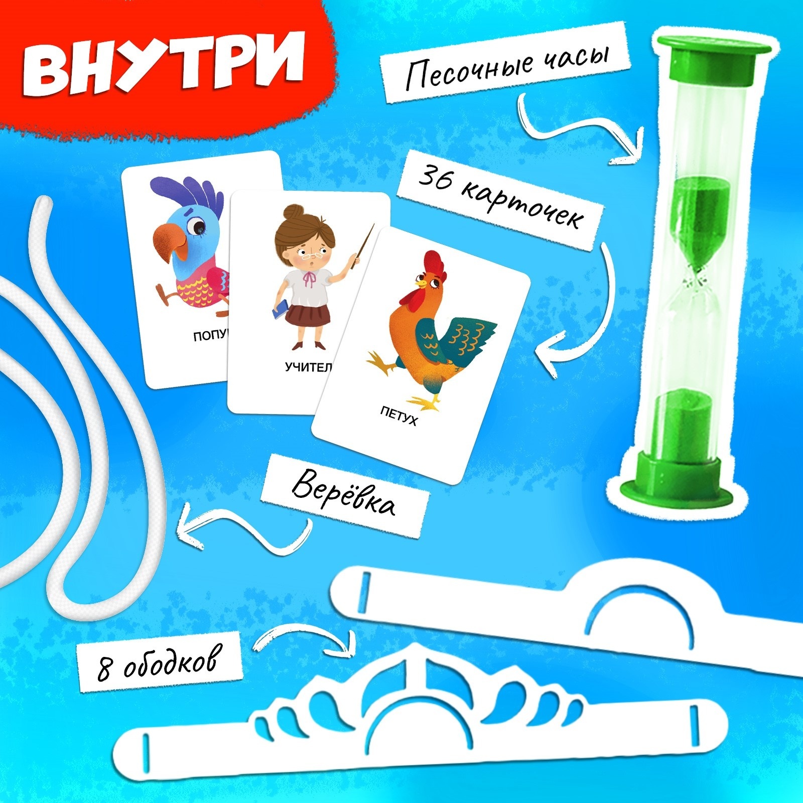 Игра на угадывание Лас Играс KIDS «Кто я? Профессии и животные» 2-х сторонние карточки - фото 3