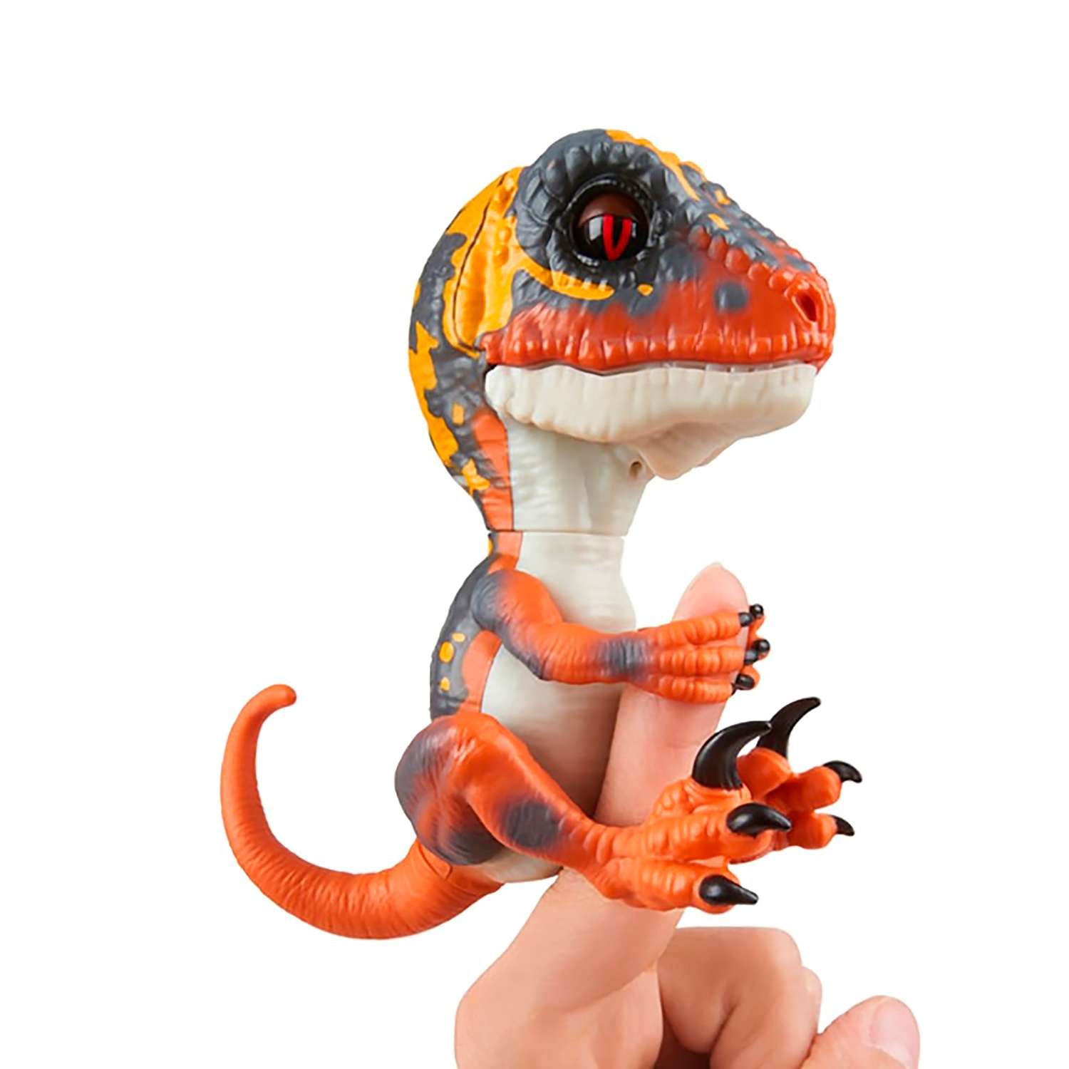 Интерактивная игрушка Fingerlings динозавр Блейз зеленый с оранжевым 12 см - фото 5