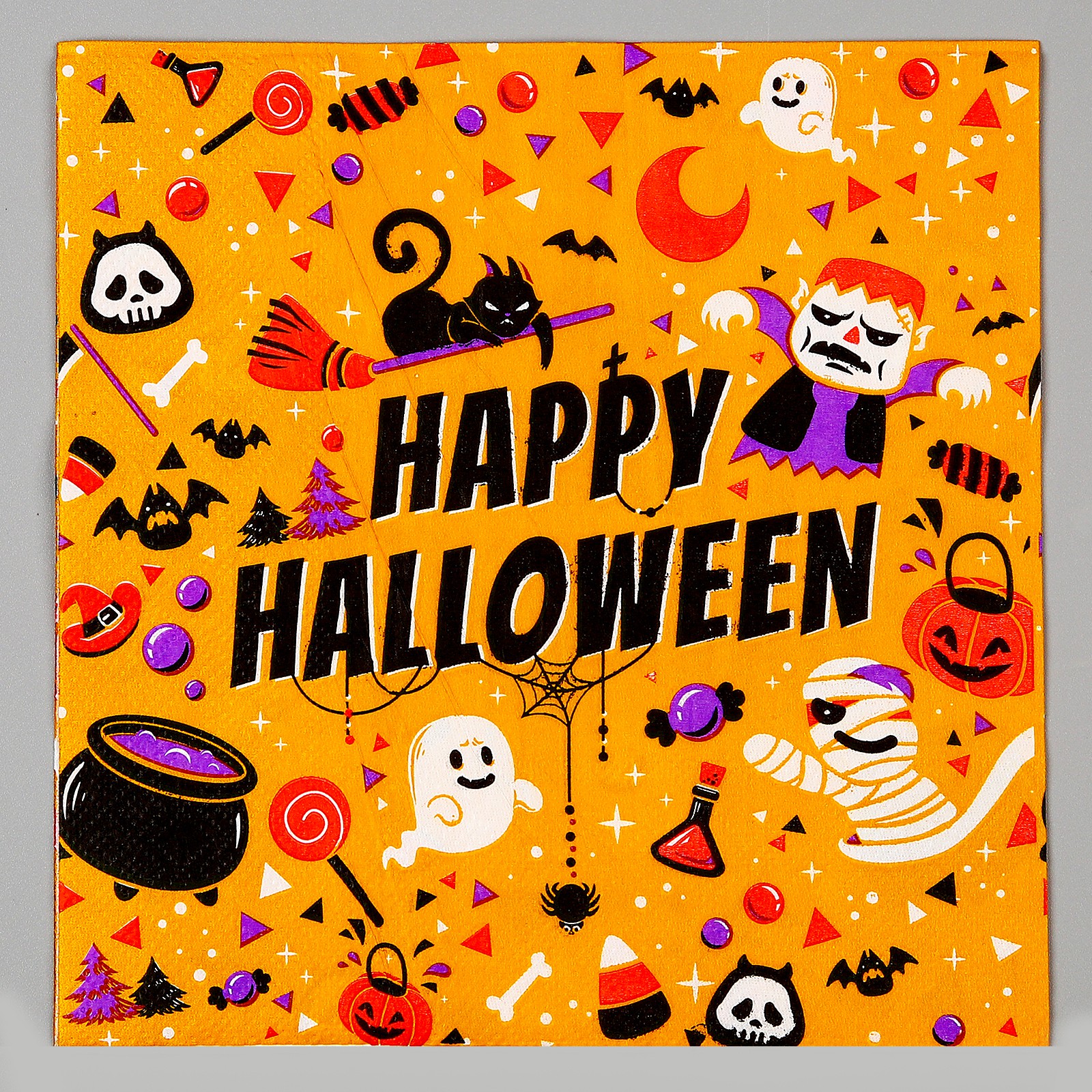 Салфетки Страна карнавалия бумажные «Хэллоуин» в наборе 20 шт. - фото 2