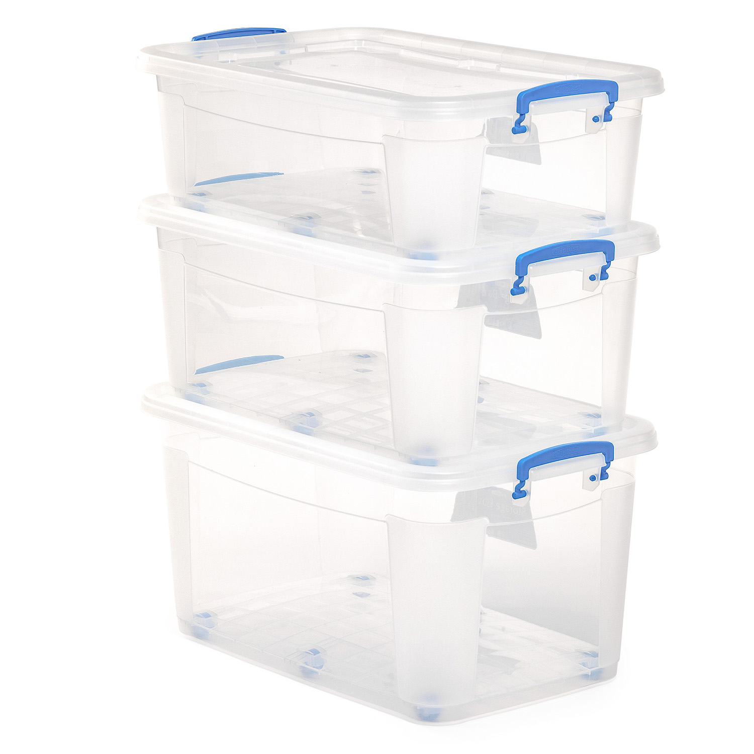 Контейнер elfplast для хранения Storage Box на колесах прозрачный 40 л 64х41.5х25 см - фото 6