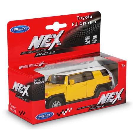 Машинка WELLY модель Toyota Fj Cruiser 1:38 желтая