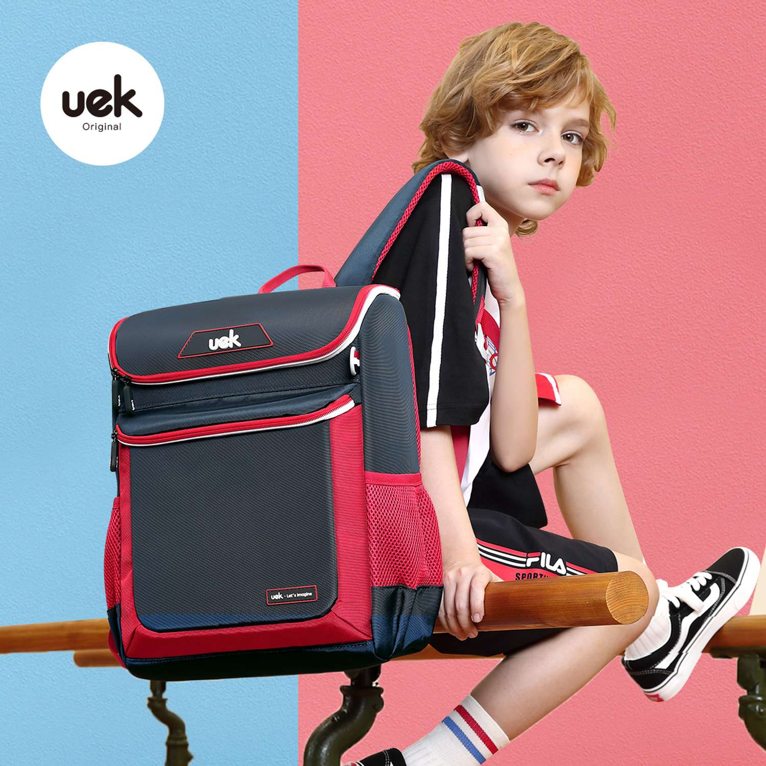 Школьный рюкзак UEK.KIDS Без рисунка легкий - фото 2