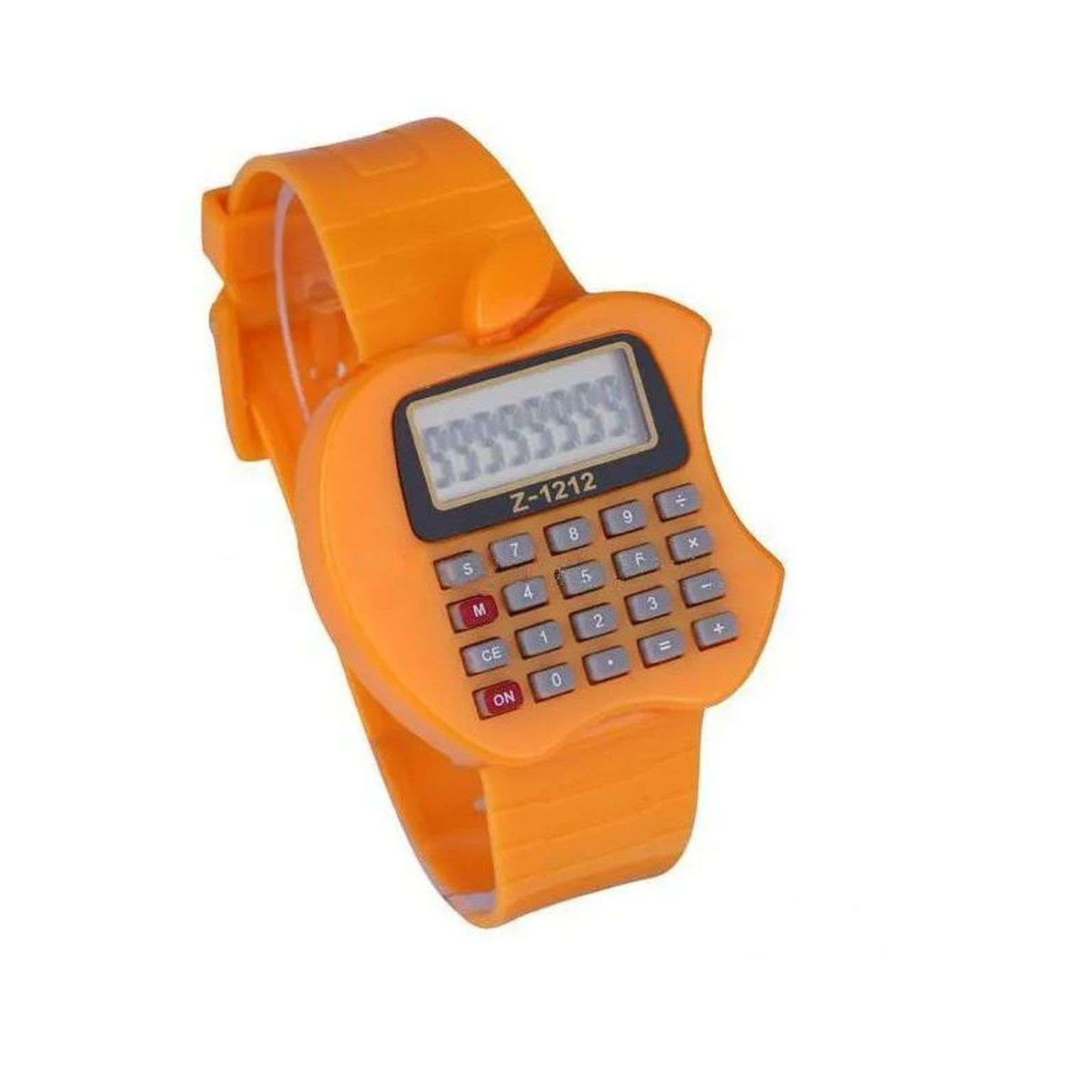 Часы-калькулятор наручные Uniglodis детские электронные оранжевый - фото 1