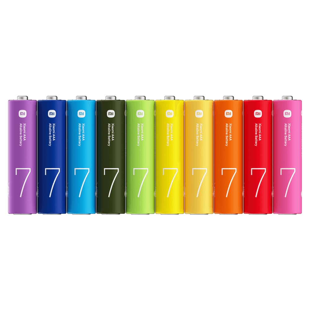 Батарейки щелочные XIAOMI AAA Rainbow Batteries LR03 - фото 2