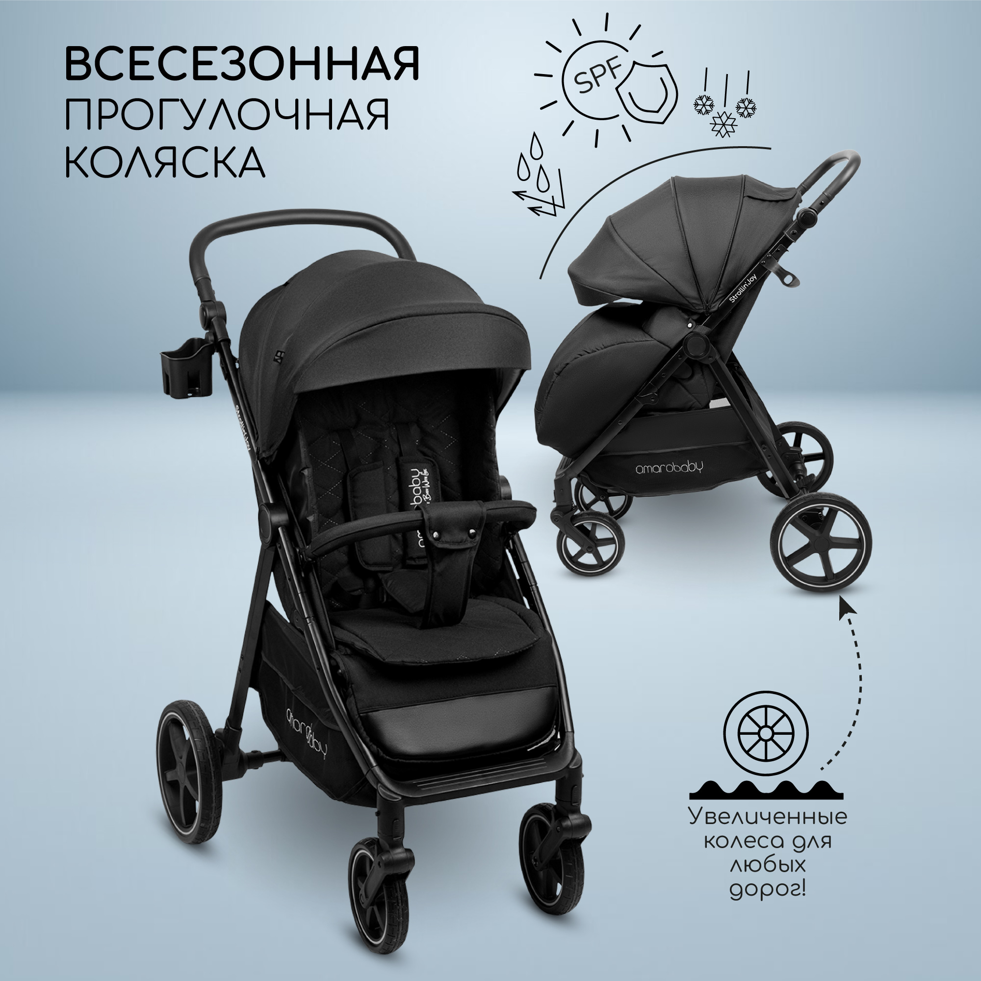 Коляска прогулочная Amarobaby StrollinJoy - фото 1